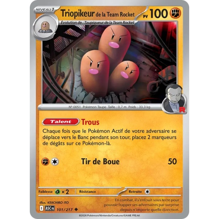 Triopikeur de la Team Rocket 101/217