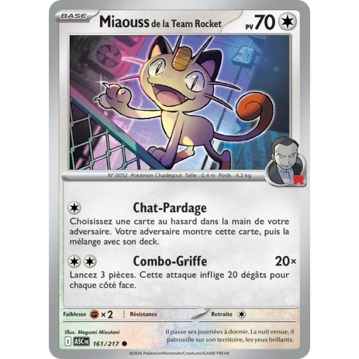 Miaouss de la Team Rocket 161/217