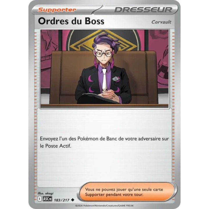 Ordres du Boss 183/217