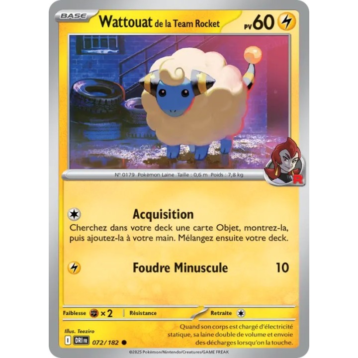 Wattouat de la Team Rocket 072/182