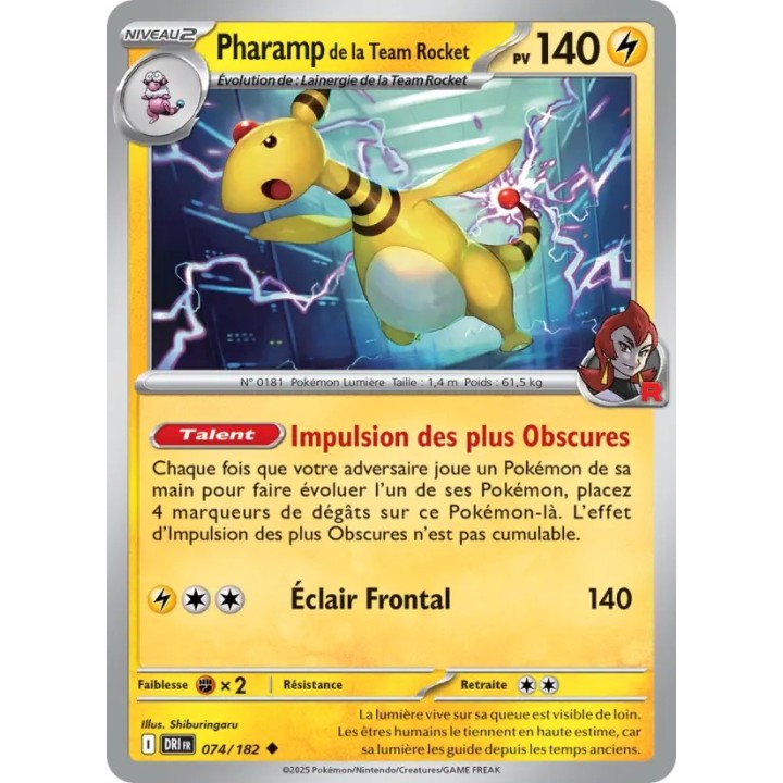 Pharamp de la Team Rocket 074/182