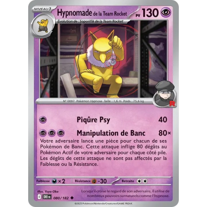 Hypnomade de la Team Rocket 080/182