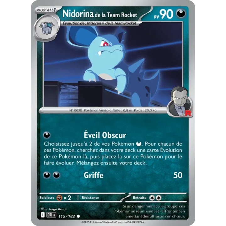 Nidorina de la Team Rocket 115/182