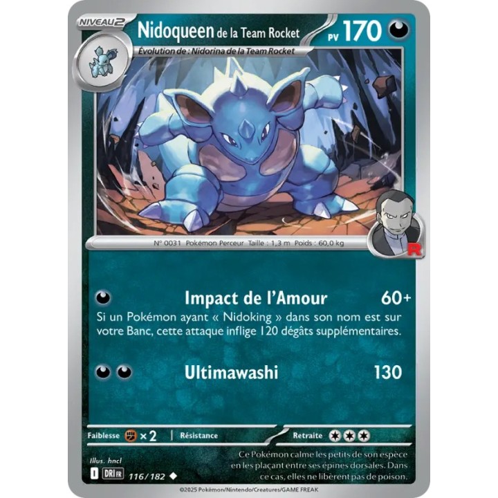 Nidoqueen de la Team Rocket 116/182