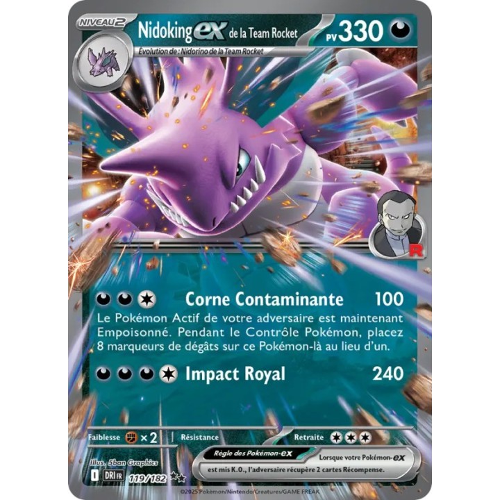 Nidoking-ex de la Team Rocket 119/182
