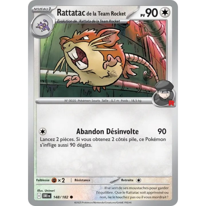 Rattatac de la Team Rocket 148/182