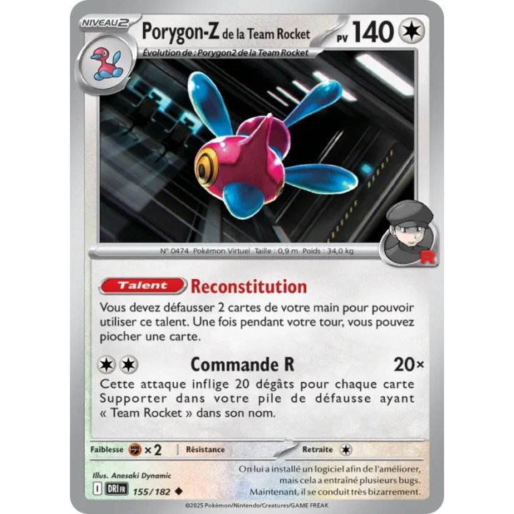 Porygon-Z de la Team Rocket 155/182