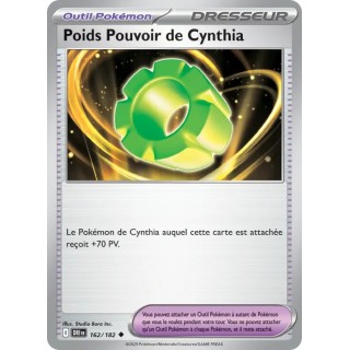 Poids Pouvoir de Cynthia 162/182