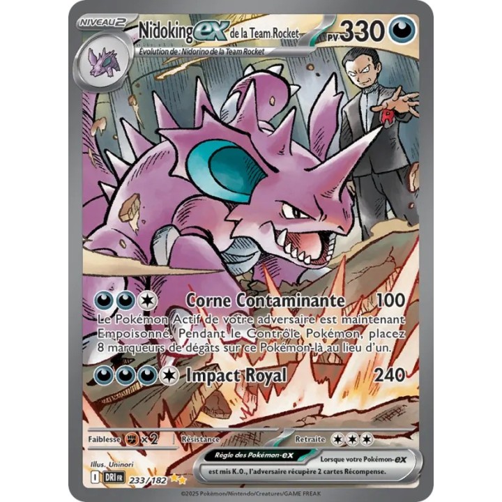Nidoking-ex de la Team Rocket 233/182