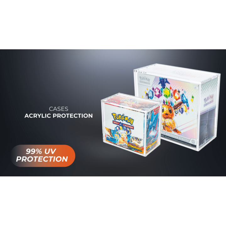 Phoenix Shield Acrylic ETB Case 99% UV | Magnetic Closure