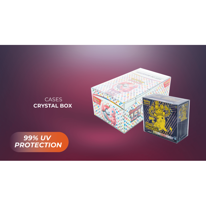 Phoenix Shield Crystal Box Ultimate x6 - Pokémon Booster Box Protector 99% UV