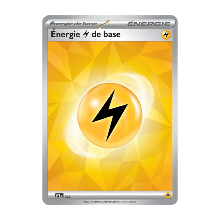 Energie Electrique de Base 012/024 | Écarlate et Violet | Carte Pokemon FR