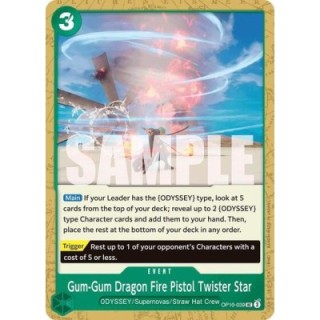 Gum-Gum Dragon Fire Pistol Twister Star