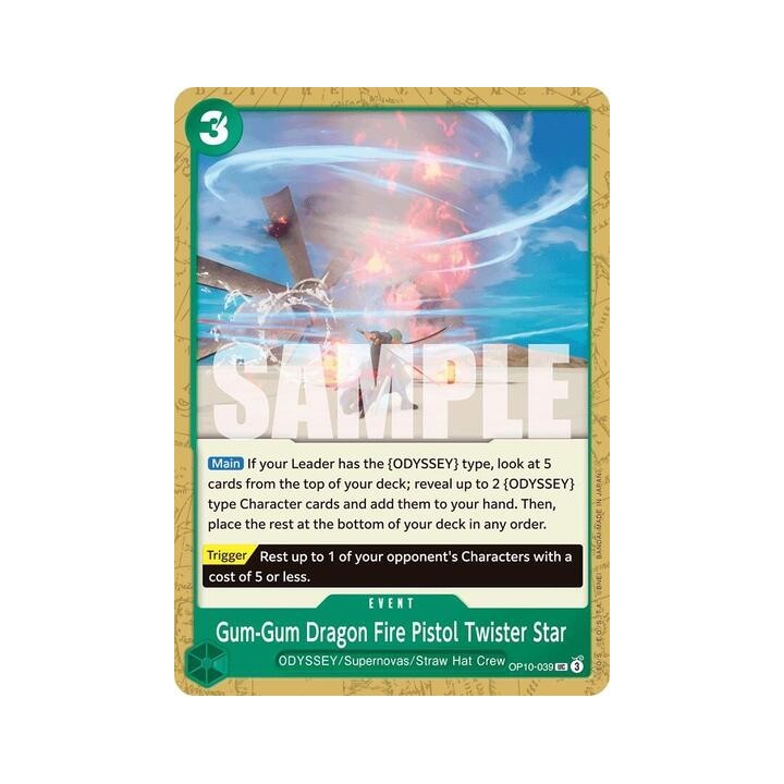 Gum-Gum Dragon Fire Pistol Twister Star