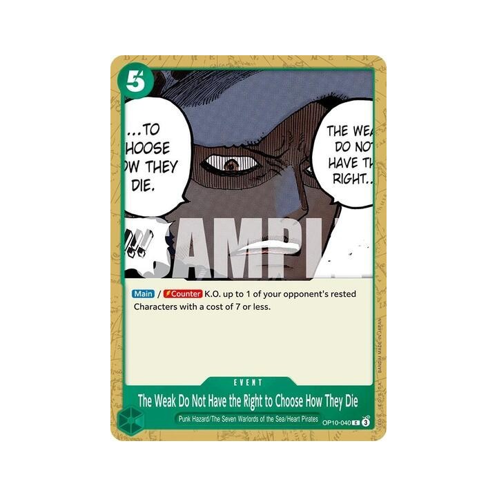 The Weak Do Not Have the Right to Choose How They Die