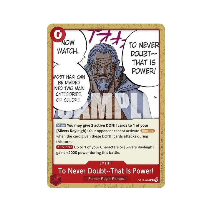 To Never Doubt--That Is Power!