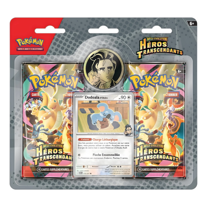 Pack 2 boosters Pokémon Dodoala FR | Héros Transcendants