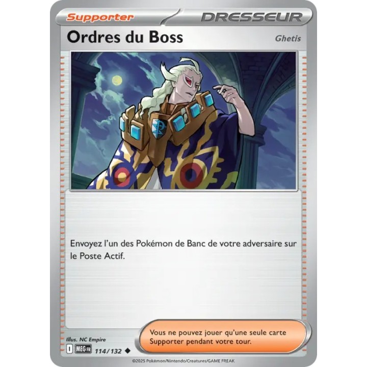Ordres du Boss 114/132