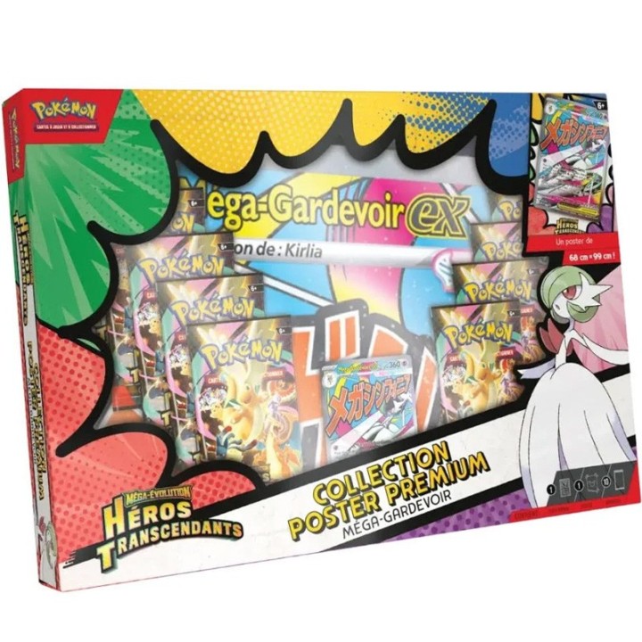 Pokémon - Coffret Collection Poster Premium ME02.5 - Héros Transcendants - Méga-Gardevoir-ex - FR