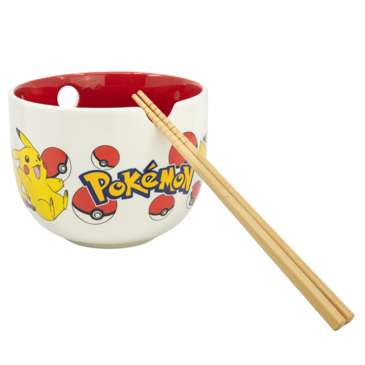 Pokémon - Pikachu Ramen Bowl with Chopsticks - 450 ml