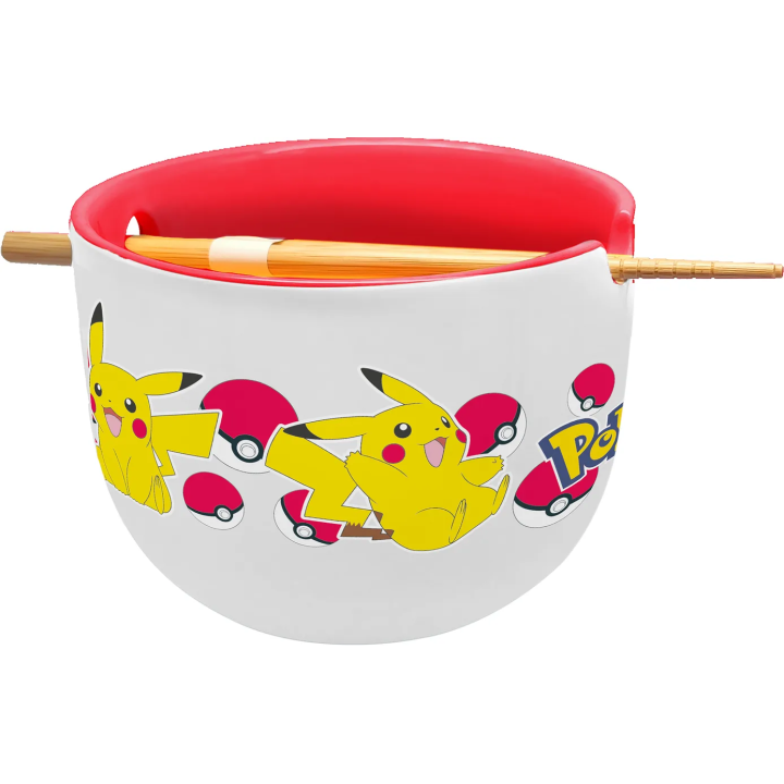 Pokémon Pikachu Ramen Bowl with Chopsticks 450 ml