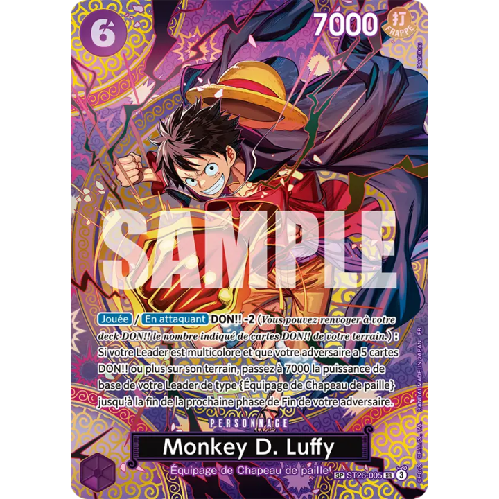 Monkey.D.Luffy (ST26-005) (SP) [OP15] - FR - Carte gradée CollectAura 10 GEM MINT