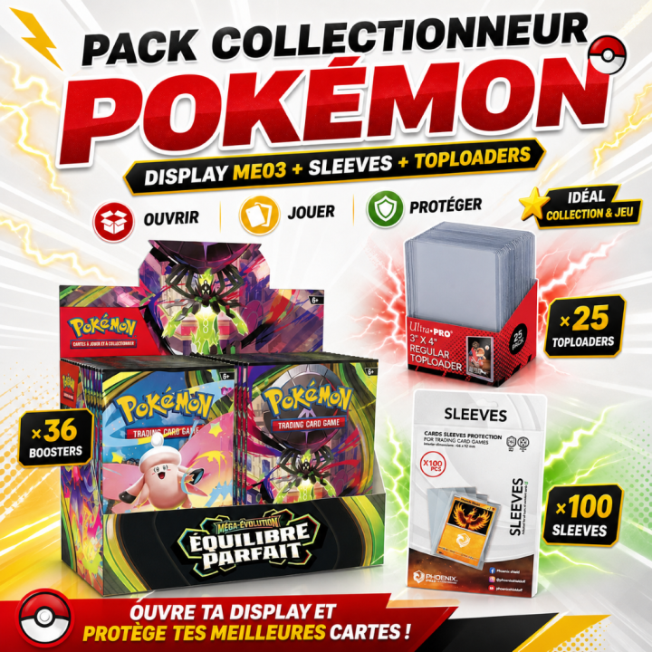 Pokémon ME03 Collector Pack - Display + Card Protection FR
