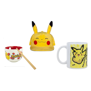Pack Cadeau Pikachu - Casquette + Mug + Bol Ramen