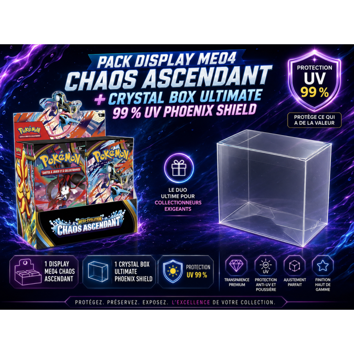 Pokémon ME04 Chaos Ascendant Display + Crystal Box Pack