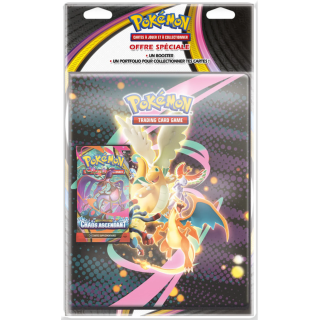 Pokémon - Portfolio Dracolosse + Booster - ME04 Chaos Ascendant - FR