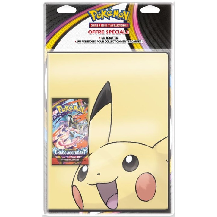 Pokémon ME04 Chaos Ascendant Pikachu Portfolio + Booster - FR