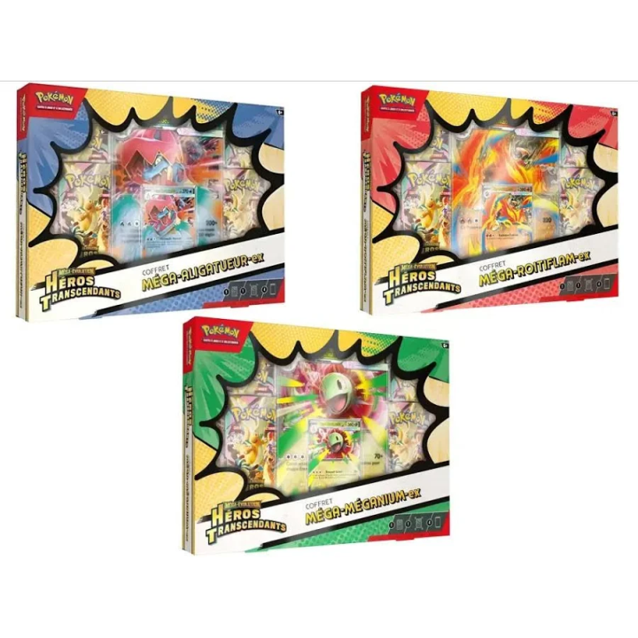 Coffret Pokémon Méga-Aligatueur-ex ME2.5 Héros Transcendants FR