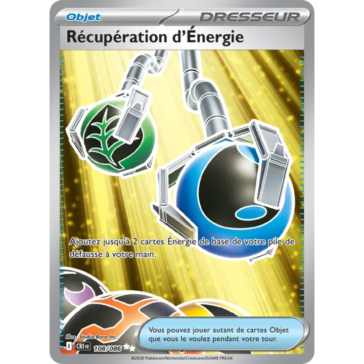 Récupération d'Énergie 108/086