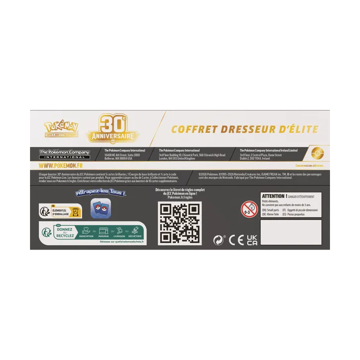 Pack ETB Pokémon 30 ans + Display ME04 Chaos Ascendant FR
