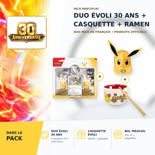 Pokémon 30th Eevee Duo + Cap and Ramen Bowl | Mint2Play