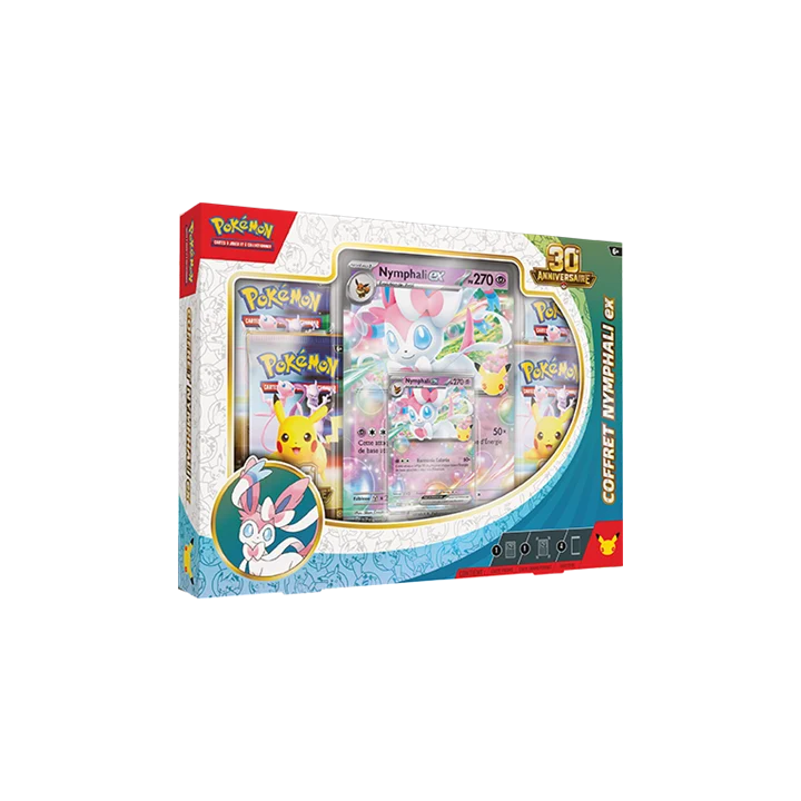 Pack Nymphali-ex 30 ans + ETB ME04 Chaos Ascendant FR
