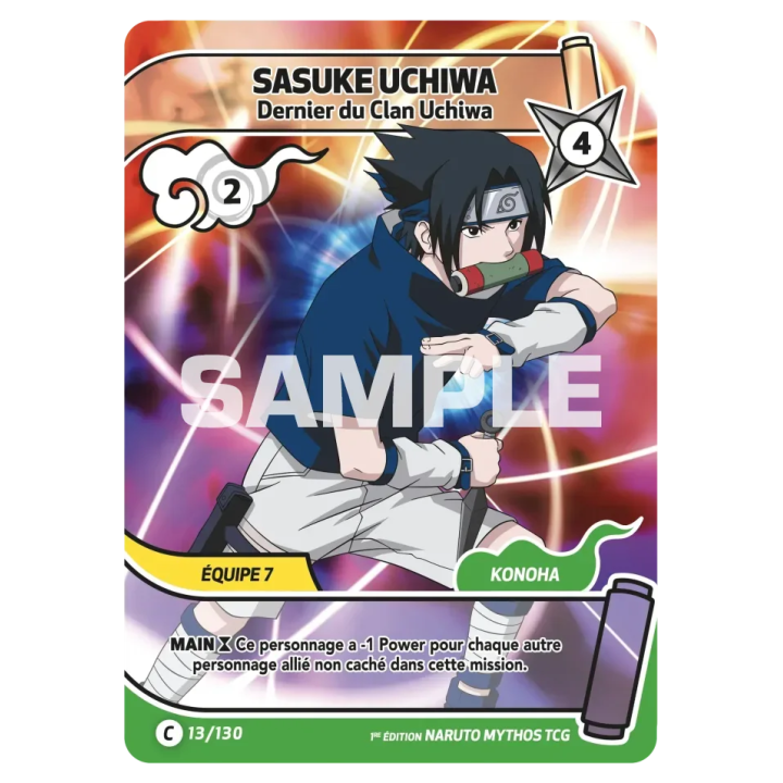 Sasuke Uchiwa 013/130 Konoha Shidō