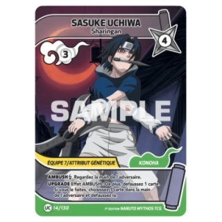 Sasuke Uchiwa 014/130 Konoha Shidō