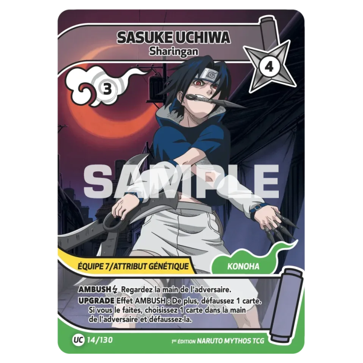 Sasuke Uchiwa 014/130 Konoha Shidō