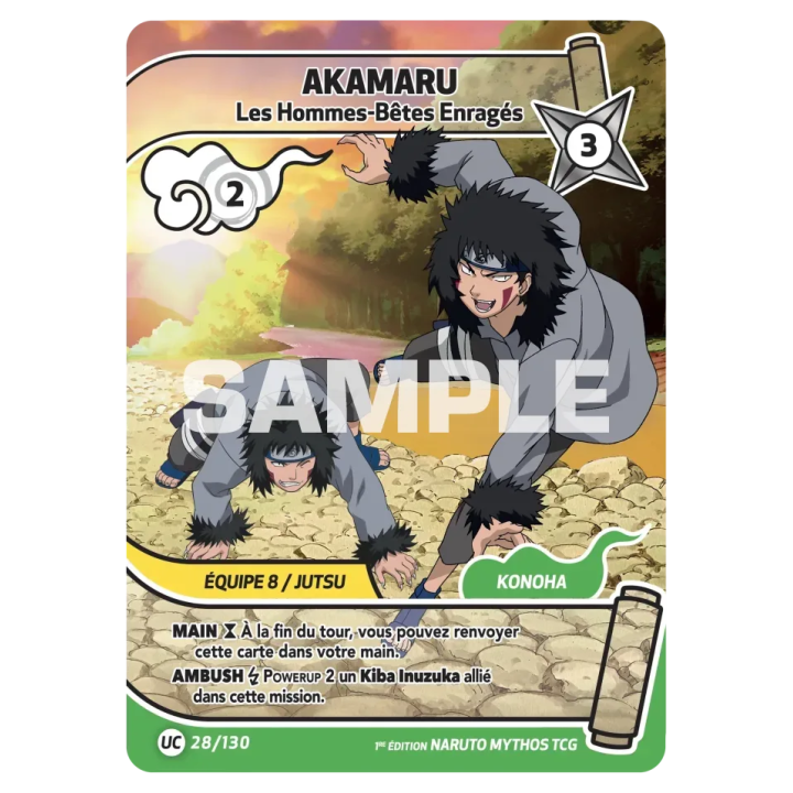 Akamaru 028/130 Konoha Shidō