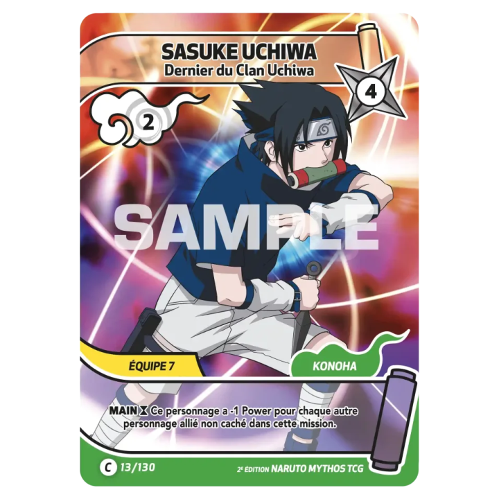 Sasuke Uchiwa 013/130 Konoha Shidō