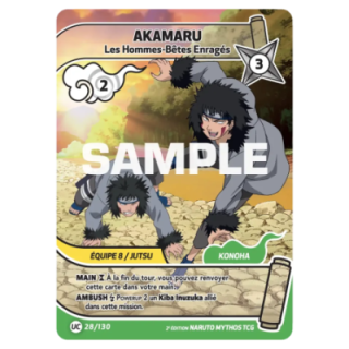 Akamaru 028/130 Konoha Shidō