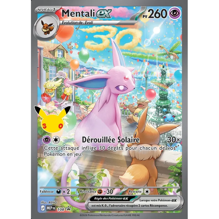 Pokémon UPC 30 ans Mentali-ex Journée FR | Mint2Play