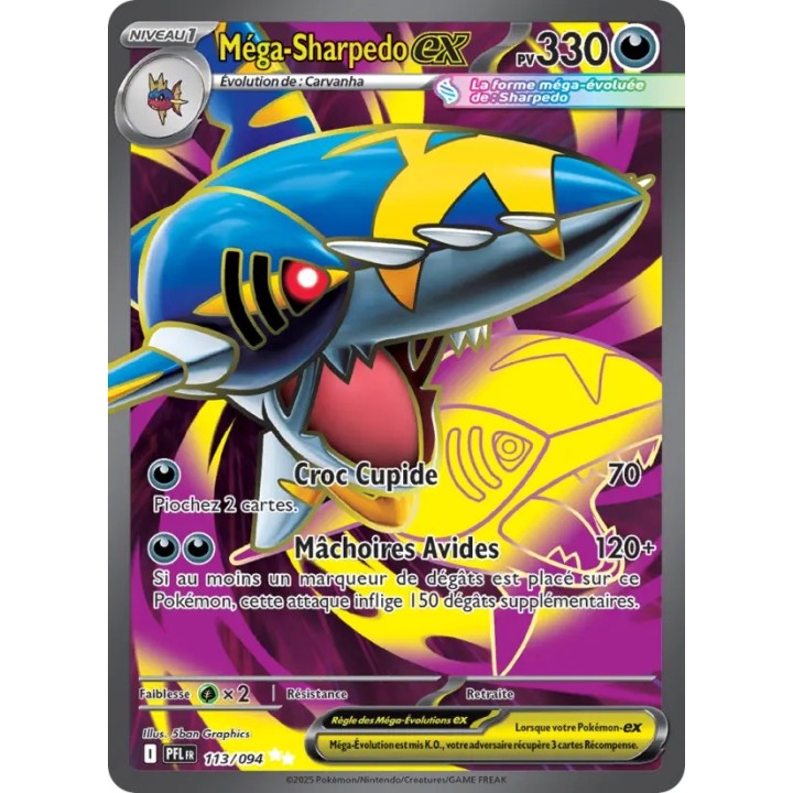 Méga-Sharpedo-ex 113/094