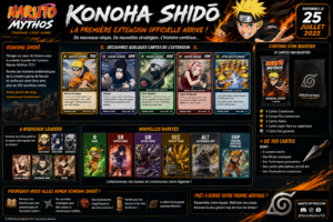 Naruto Mythos TCG Konoha Shidō la première extension officielle arrive
