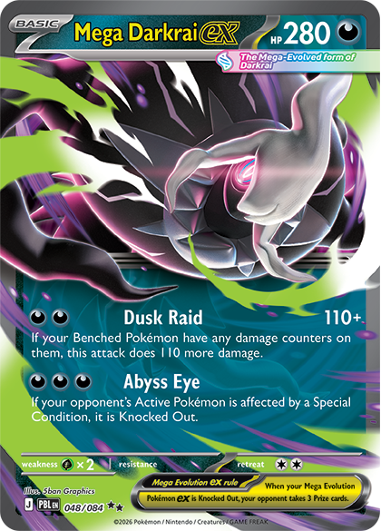 ME05_EN_48 Pokémon TCG Mega Evolution - Pitch Black : Mega Darkrai ex arrive en juillet 2026