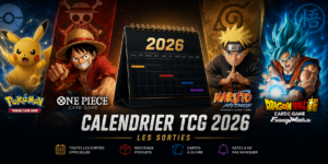 Calendrier TCG 2026 : les sorties Pokémon, One Piece, Naruto Mythos et Dragon Ball