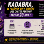 Fun fact Kadabra le Pokémon qui a disparu des cartes pendant près de 20 ans