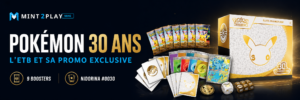 ETB Pokémon 30 ans avec 9 boosters et carte promo Nidorina