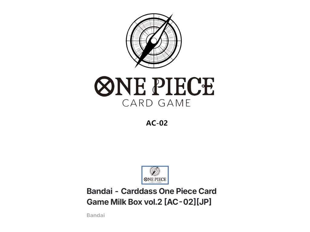 JPN-AC02-One-Piece-Card-Game-AC02-Set-Japanese-Edition- Admirable Collection vol.2 AC-02 : précommande et héritage du vol.1